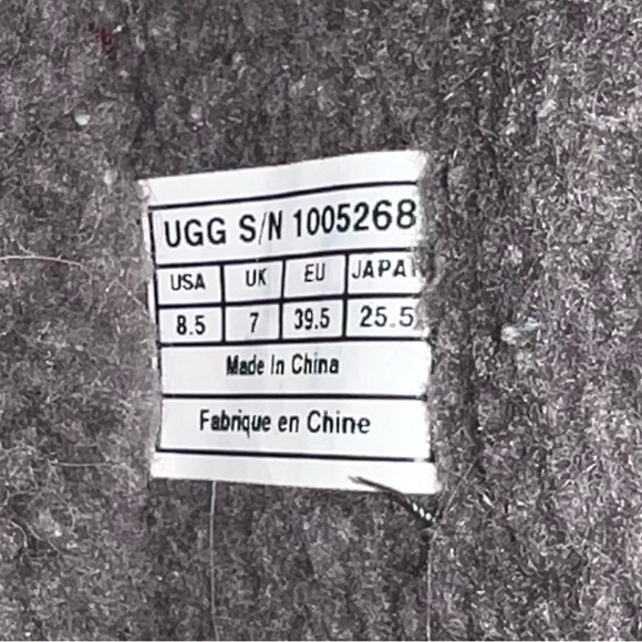 UGG Thomsen Black Suede Knee-High Boots Women’s Size 8.5 Buckle Detail - Picture 6 of 6